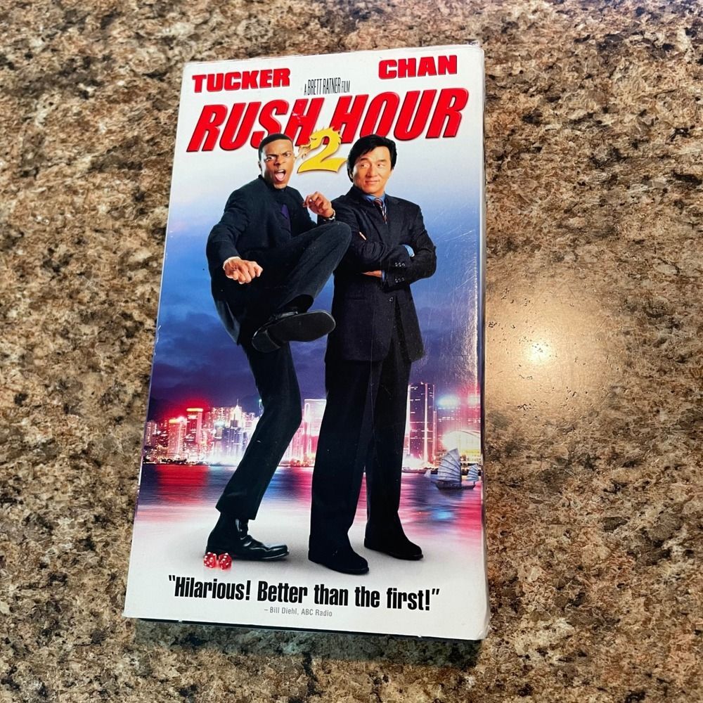 Rush Hour 2 VHS Movie 2001 Jackie Chan Chris Tucker Comedy Action